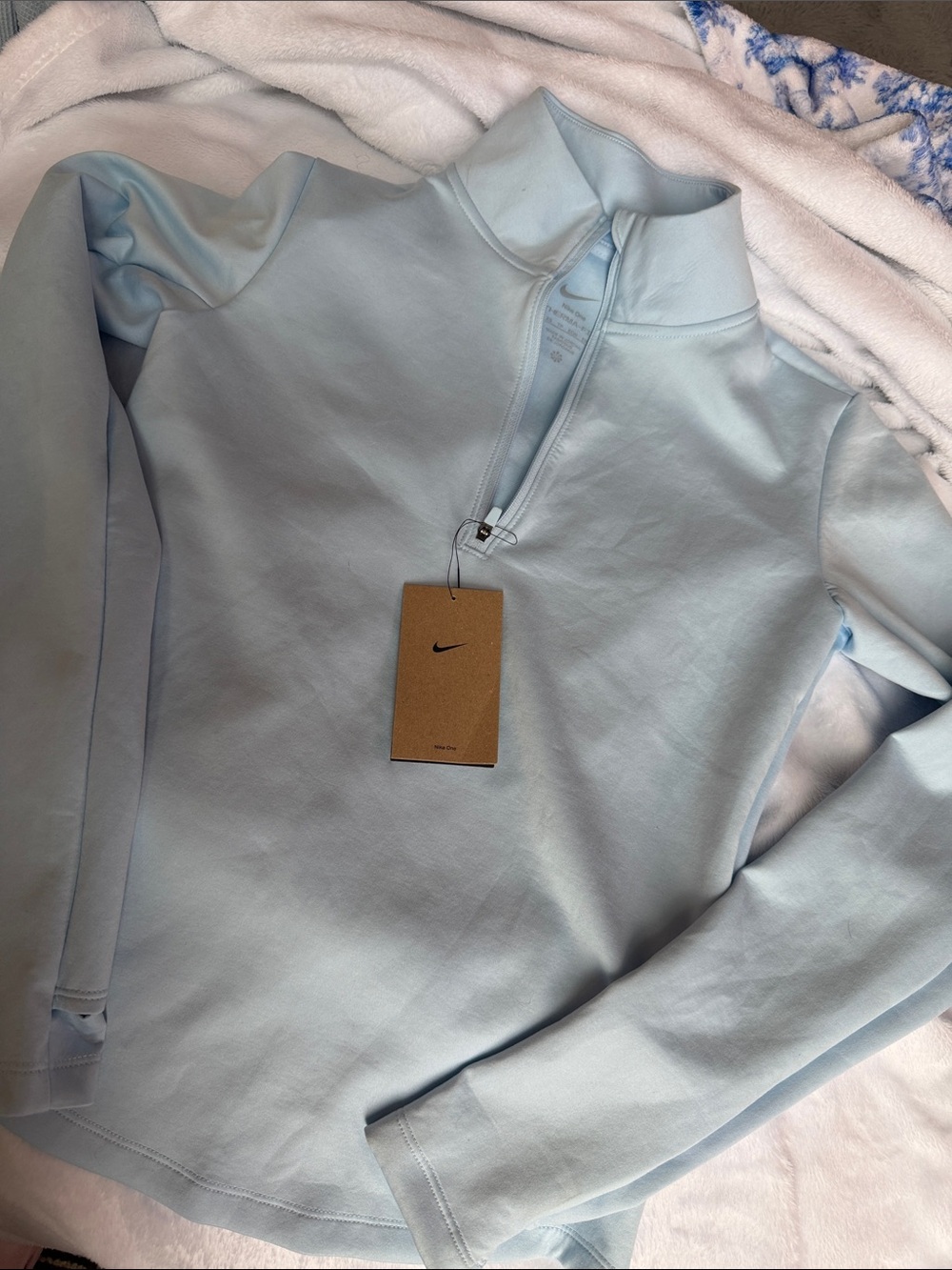 Nike Women’s Pale Blue Half-Zip Pullover